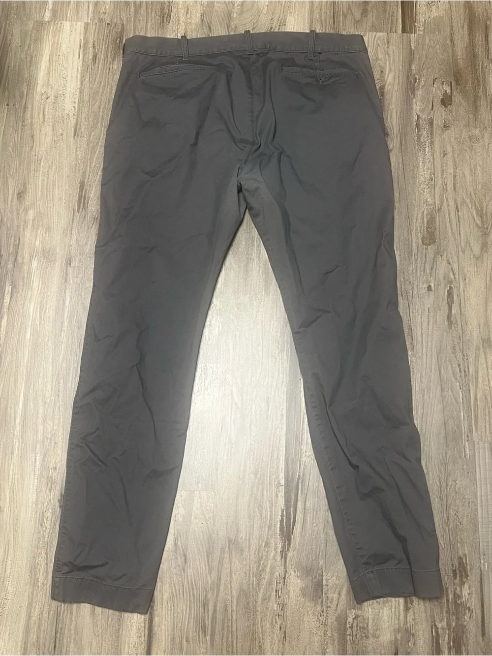 J.Crew Men's 38x32 250 Skinny Stretch Chino Pants Charcoal Grey Flex